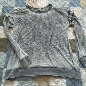 Jane & Delancey Gray Long Sleeve Top